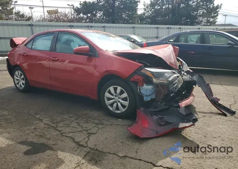 2016 Toyota Corolla L z USA, uszkodzony, nr VIN 5YFBURHE9GP501373